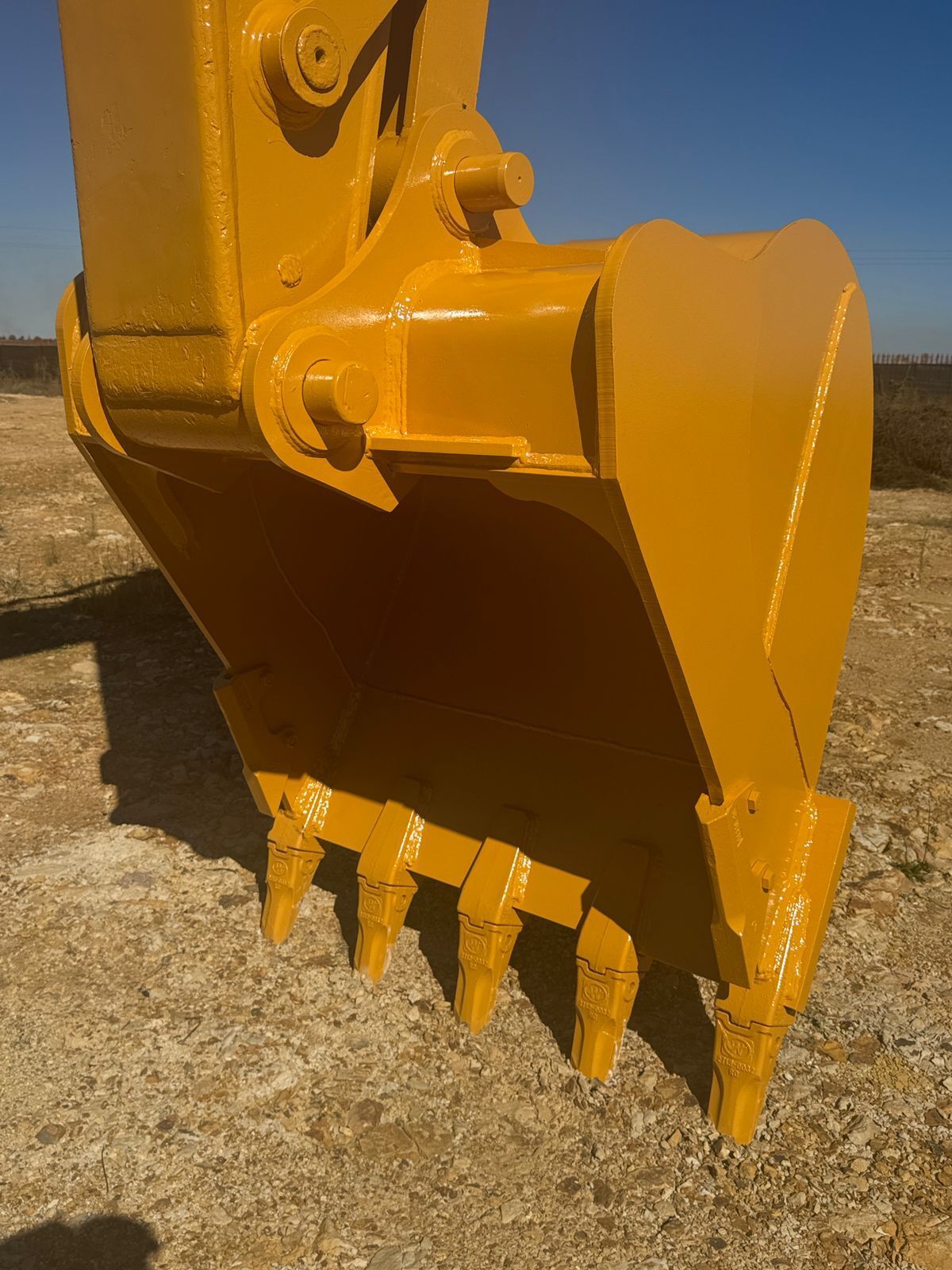 CAT 336DL excavator with bucket lowered