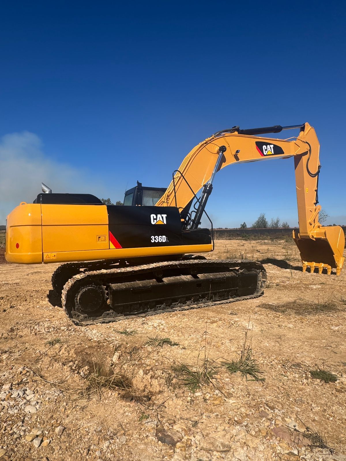 CAT 336DL excavator on a mining site near Polokwane